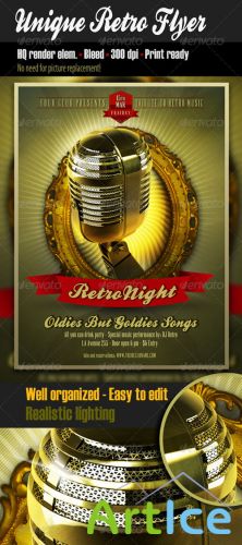 GraphicRiver - Unique Retro Flyer 1629220