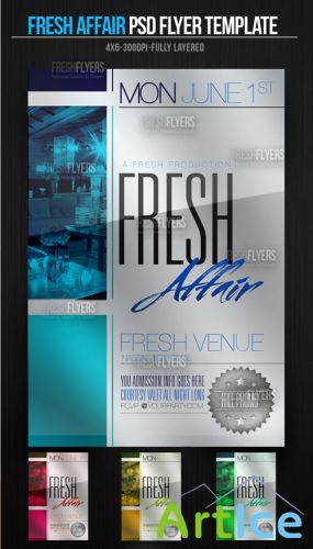 PSD Template - Fresh Affair Party Flyer/Poster