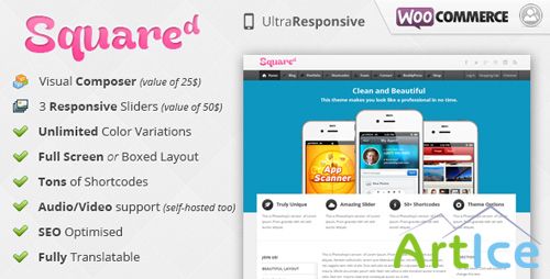 ThemeForest - Squared - Responsive WordPress Theme