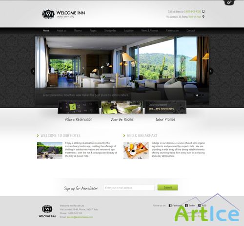 ThemeFuse - Welcome Inn v1.0.8 - Hotel WordPress Theme