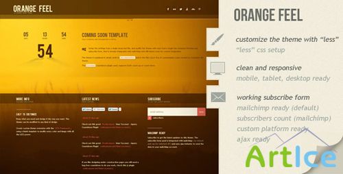 ThemeForest - Orange Feel - Html5 Coming Soon Template
