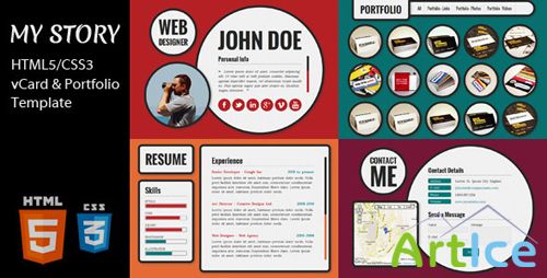 ThemeForest - My Story - HTML5/CSS3 vCard & Portfolio Template