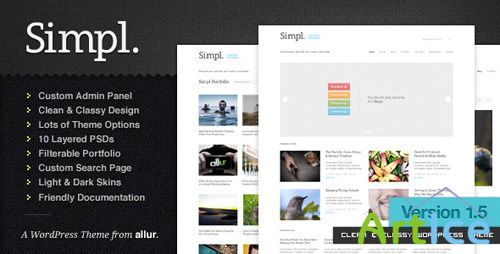 ThemeForest - Simpl v1.5 - A Clean & Classy WordPress Portfolio Theme