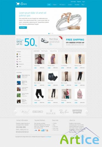 JoomShaper - iStore ECommerce Template For Joomla 2.5 v1.5.0