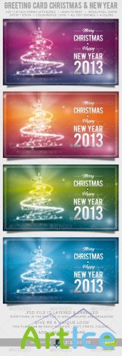 GraphicRiver - Greeting Card Christmas and New Year 1028757