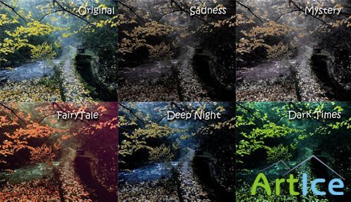 Five Fantasy Photoshop Actions