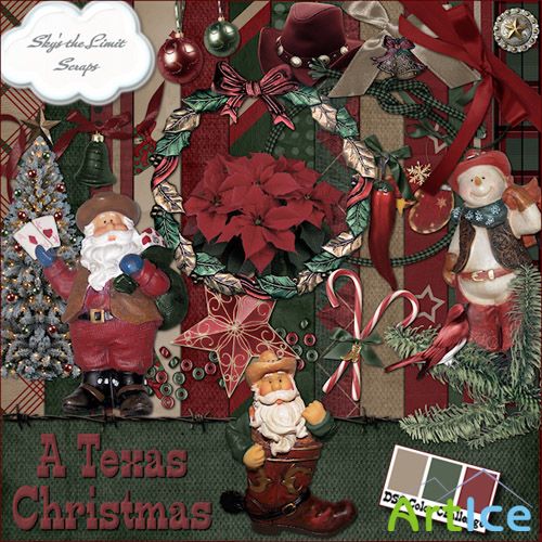 Scrap Set - A Texas Christmas