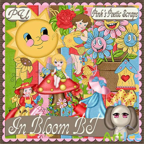 Scrap Set - In Bloom PNG and JPG Files