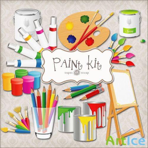 Scrap Set - Paint kit PNG Files
