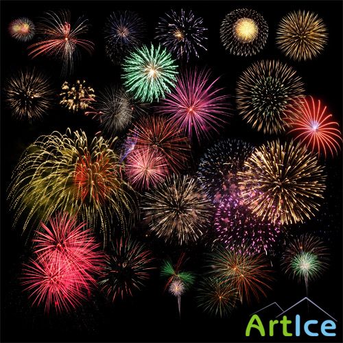 PSD Source - Fireworks Cliparts