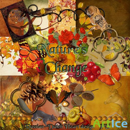 Scrap Set - Natures Change PNG and JPG Files