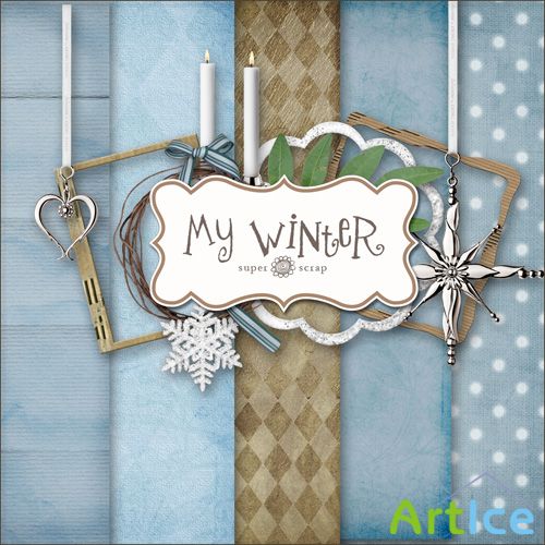 Scrap Set - My Winter PNG and JPG Files