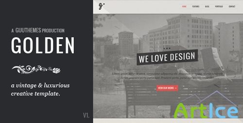 ThemeForest - GOLDEN - Responsive Vintage HTML5/CSS Template