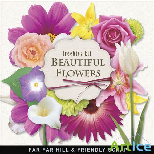 Scrap-kit - Beautiful Flovers Pack