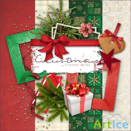 Scrap-set - Christmas MIX Atributes And Papers