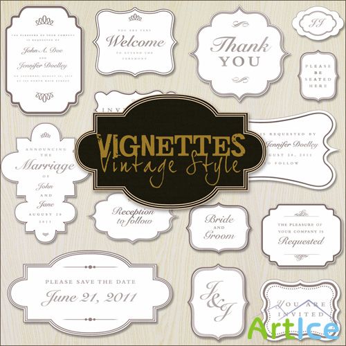 Scrap-kit - Vintage Style Vignettes