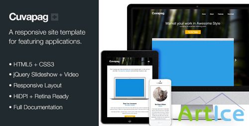 ThemeForest - Cuvapag - Responsive Software and App Website