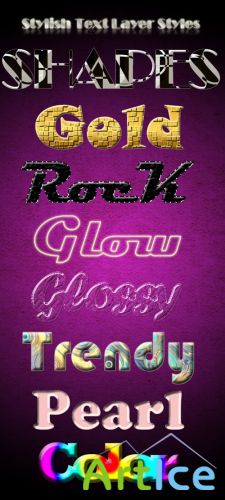 Stylish Photoshop Text Layer Styles