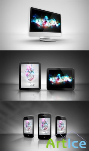 Iphone, Ipad and PC Mock-ups