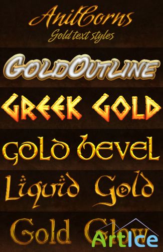 Gold Photoshop Styles
