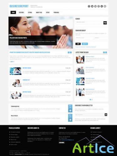 YouJoomla - YJ Business Report v1.0 - Template for Joomla 2.5