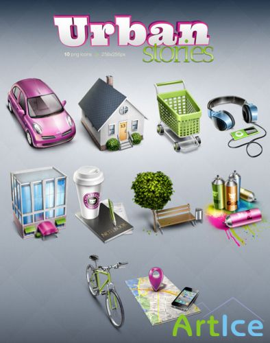 10 Urban Stories Icons