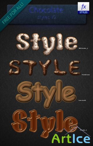 Chocolate Photoshop Styles v2