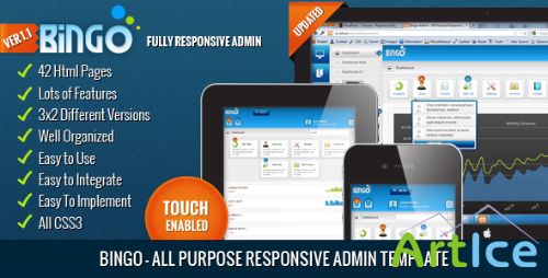 ThemeForest - Bingo - All Purpose Responsive Admin Template - FULL