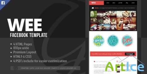 ThemeForest - Wee | Facebook Template