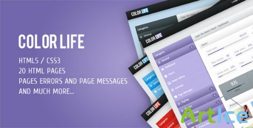 ThemeForest - Color life v1.1 - Premium Admin Template - FULL