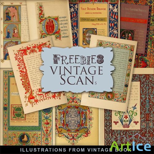 Scrap-kit - Illustrations From Vintage Book