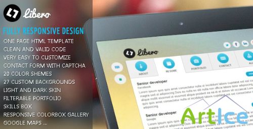 ThemeForest - Libero - Responsive vCard Portfolio Template