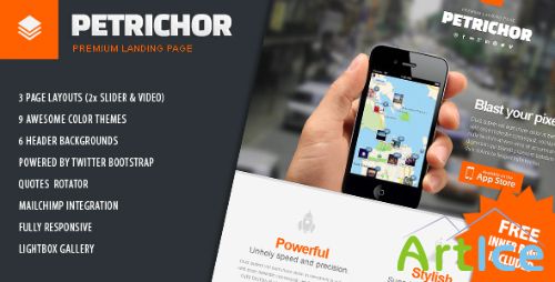 ThemeForest - Petrichor - Premium Clean Landing Page