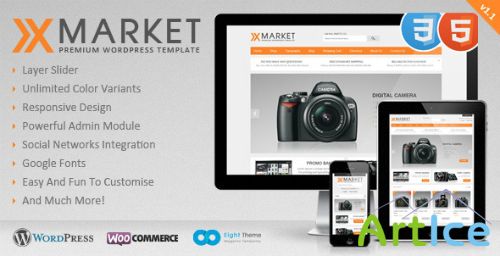 ThemeForest - XMarket - Responsive WordPress E-Commerce Theme