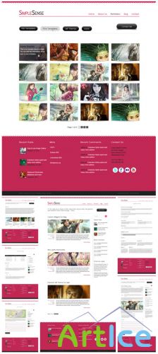 SimpleSense Site PSD Template
