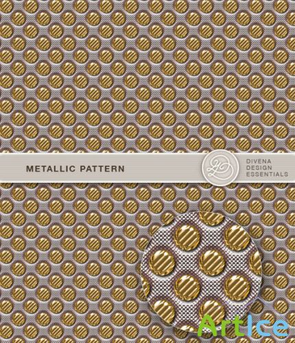 Golden Metallic Photoshop Patterns