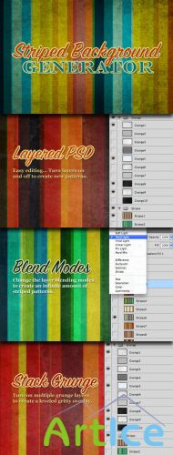 WeGraphics - Striped Background Generator