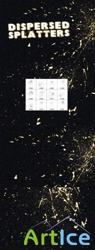 WeGraphics - Dispersed Splatters Brush Set
