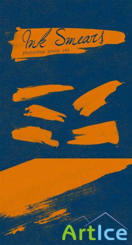 WeGraphics - Ink Smears Photoshop Brush Set