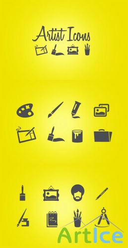 WeGraphics - Artist Vector Icon Set