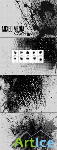 WeGraphics - Mixed Media Photoshop Brush Set Vol 2
