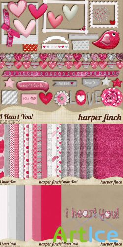 Scrap Set - I Heart You !