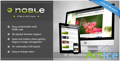 ThemeForest - Noble - Responsive Magazine Builder Kit Template - RIP