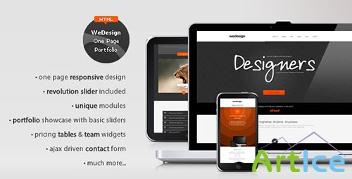 ThemeForest - WeDesign - One Page Responsive Portfolio