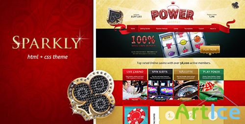 ThemeForest - Power Jackpot - glossy and shiny HTML theme