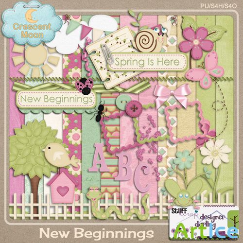 Scrap Set - Spring Is Here New Beginnings