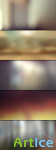 Pixeden - 5 Blurred Backgrounds Vol2