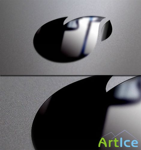 Pixeden - Metal Logo Mock-Up Template Vol2