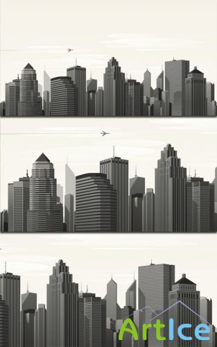 Pixeden - Vector City Skyline Vol1