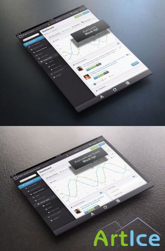 Pixeden - Perspective Tablet Mock-Up